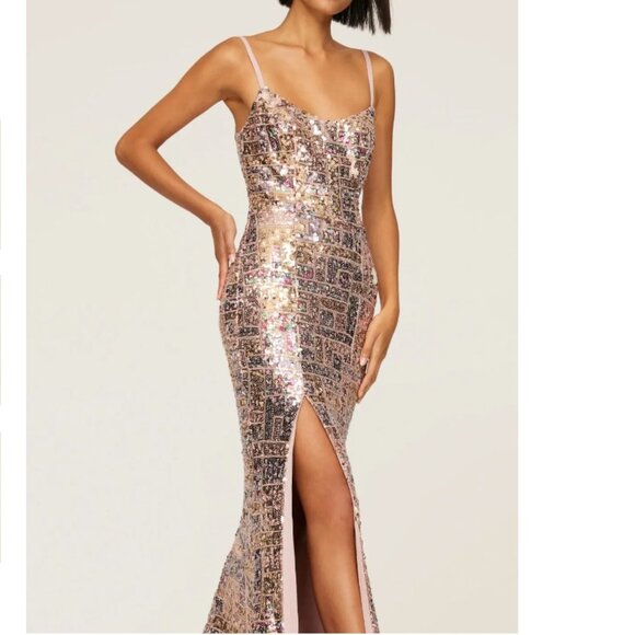 Dress The Population Sequin Giovanna Gown size small - Picture 4 of 6